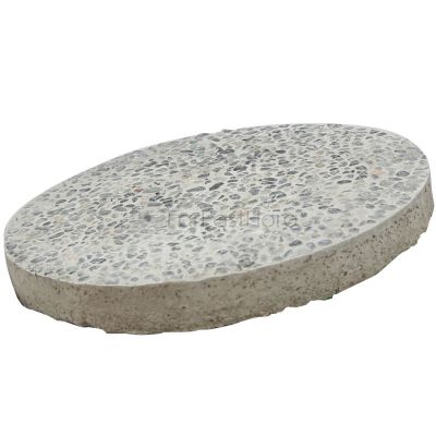CEMENT SLAB ROUND SMALL PEBBLES (14")