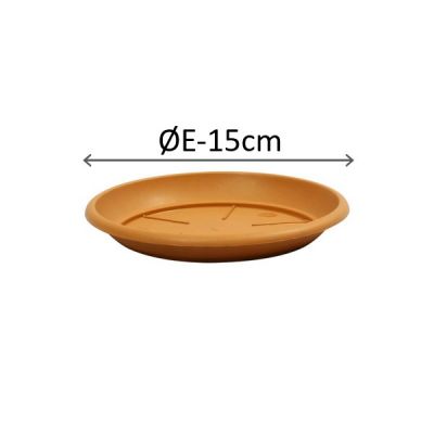 STS00015-100 SIENA SAUCERS 15cm Terracotta