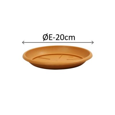 STS00020-100 SIENA SAUCERS 20cm Terracotta