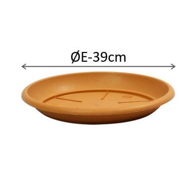 STS00039-100 SIENA SAUCERS 39cm Terracotta